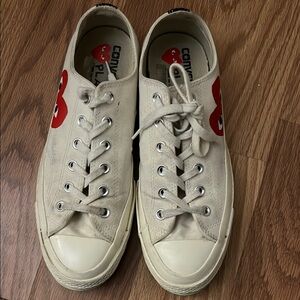 Comme des Garçons PLAY White Sneakers